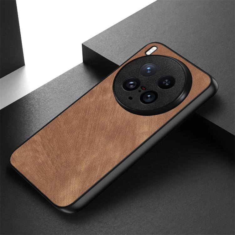 For vivo X200 Ultra Vintage Leather PC Back Cover Phone Case