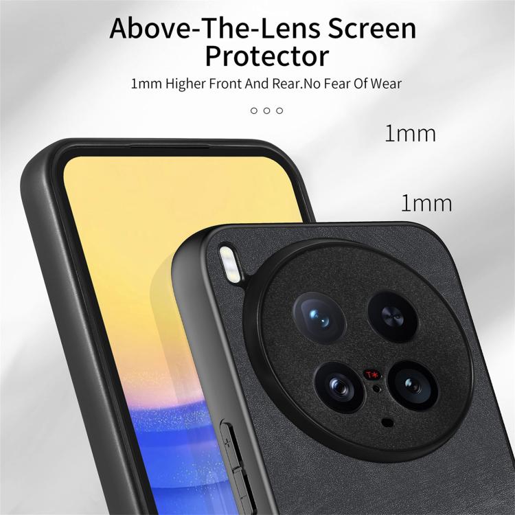 For vivo X200 Ultra Vintage Leather PC Back Cover Phone Case