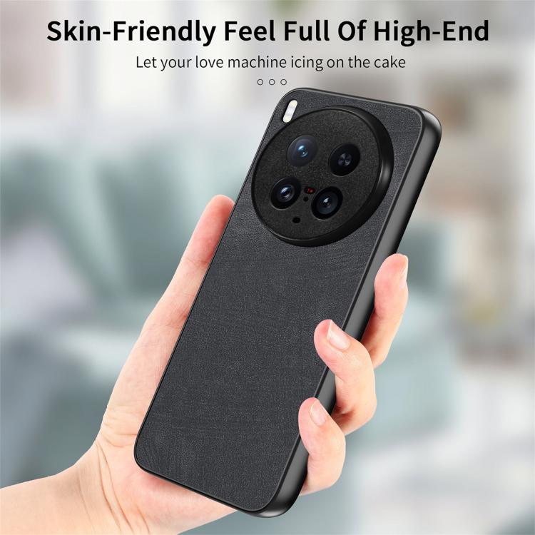 For vivo X200 Ultra Vintage Leather PC Back Cover Phone Case