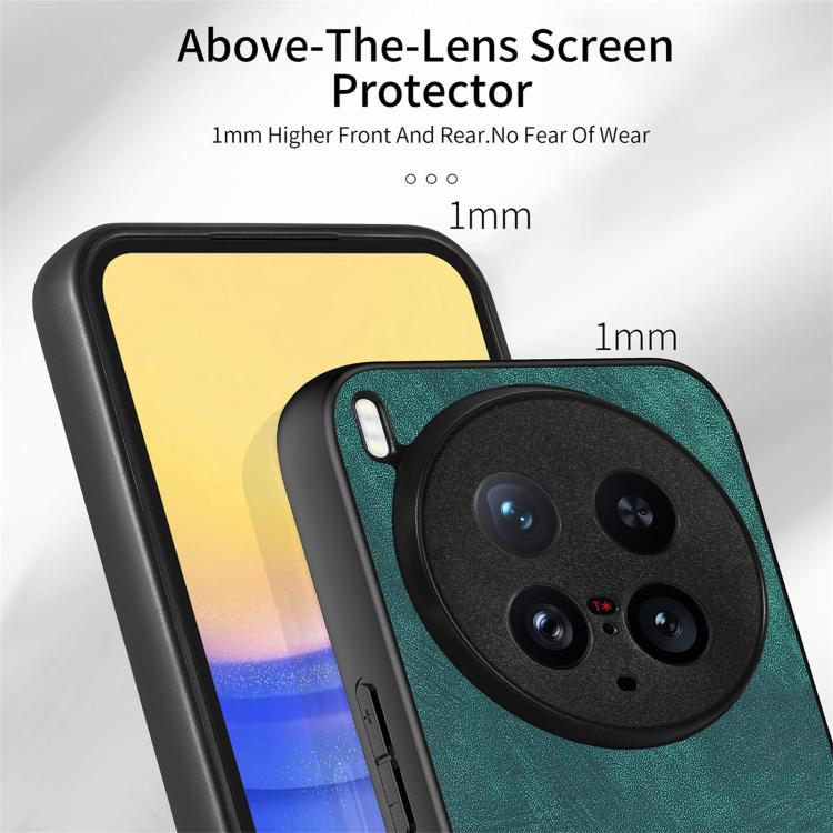 For vivo X200 Ultra Vintage Leather PC Back Cover Phone Case
