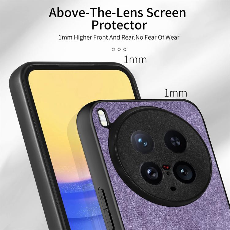 For vivo X200 Ultra Vintage Leather PC Back Cover Phone Case