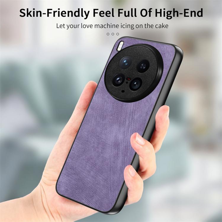 For vivo X200 Ultra Vintage Leather PC Back Cover Phone Case