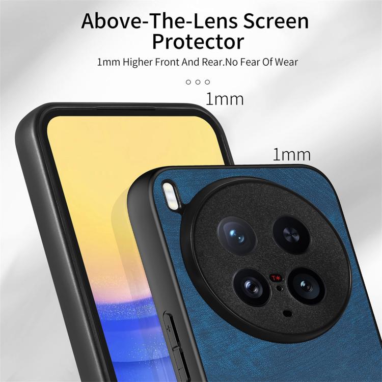 For vivo X200 Ultra Vintage Leather PC Back Cover Phone Case