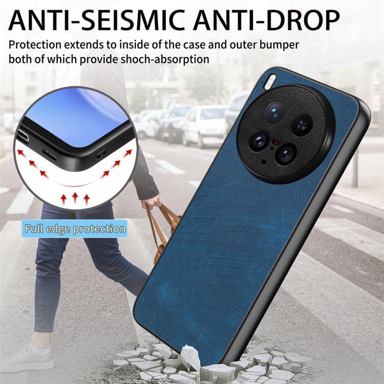 For vivo X200 Ultra Vintage Leather PC Back Cover Phone Case