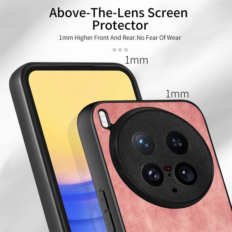 For vivo X200 Ultra Vintage Leather PC Back Cover Phone Case