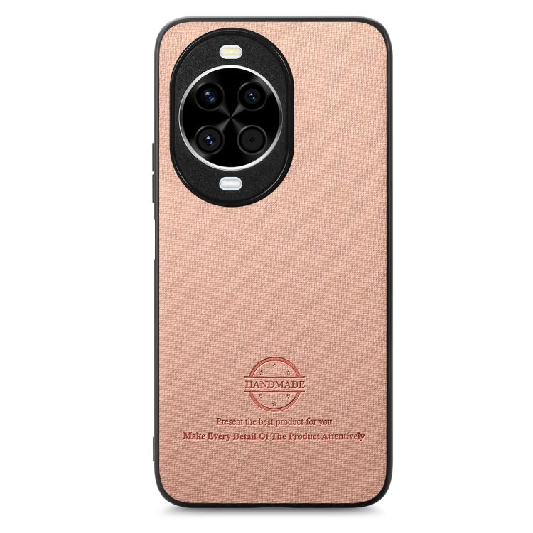 For Huawei nova 14 Twill Fabric Leather Skin Back Phone Case
