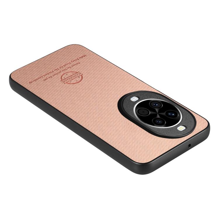 For Huawei nova 14 Twill Fabric Leather Skin Back Phone Case