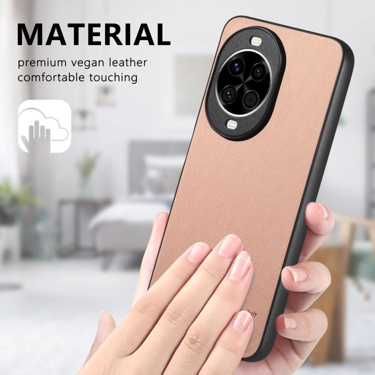 For Huawei nova 14 Twill Fabric Leather Skin Back Phone Case