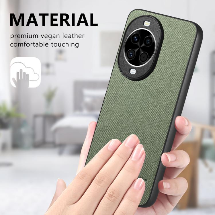 For Huawei nova 14 Twill Fabric Leather Skin Back Phone Case