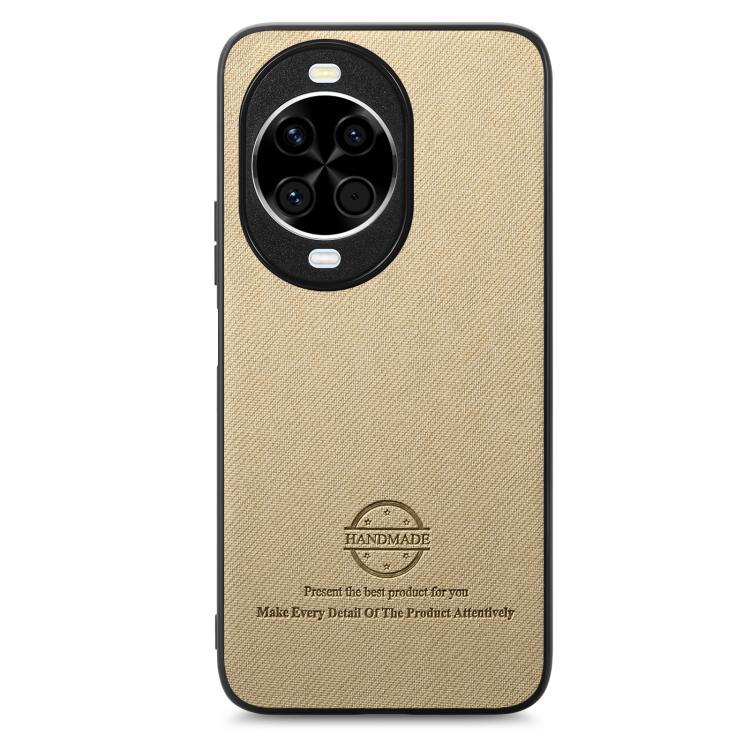 For Huawei nova 14 Twill Fabric Leather Skin Back Phone Case