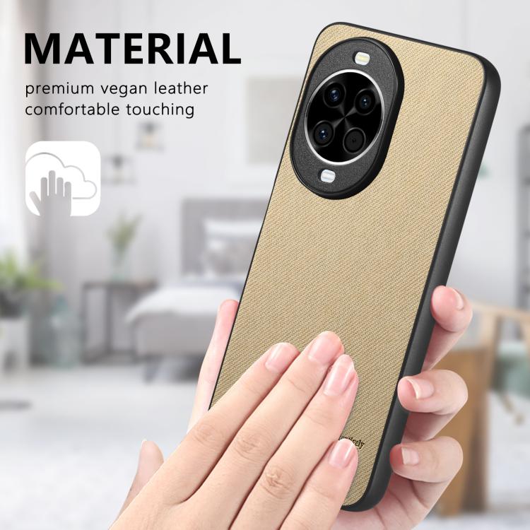 For Huawei nova 14 Twill Fabric Leather Skin Back Phone Case