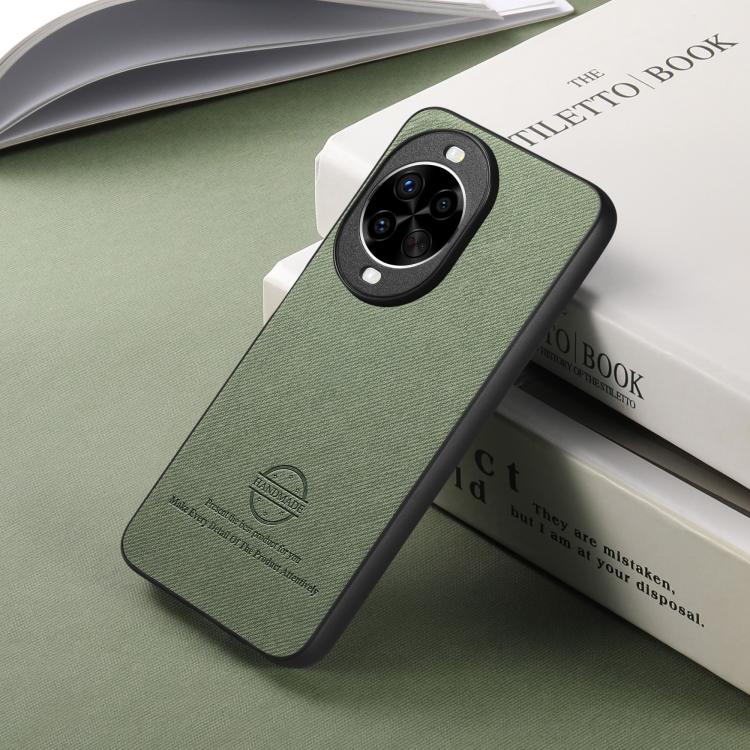 For Huawei nova 14 Pro Twill Fabric Leather Skin Back Phone Case