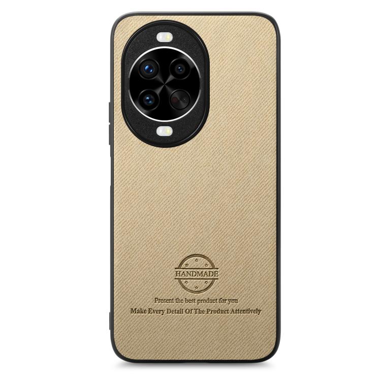 For Huawei nova 14 Pro Twill Fabric Leather Skin Back Phone Case
