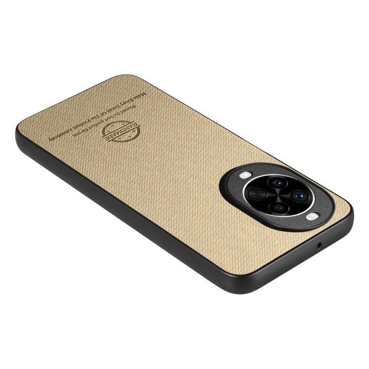 For Huawei nova 14 Pro Twill Fabric Leather Skin Back Phone Case