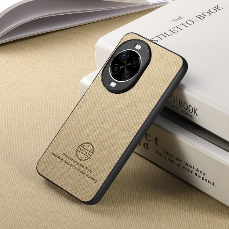 For Huawei nova 14 Pro Twill Fabric Leather Skin Back Phone Case