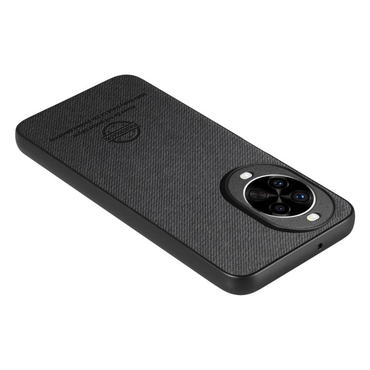 For Huawei nova 14 Pro Twill Fabric Leather Skin Back Phone Case