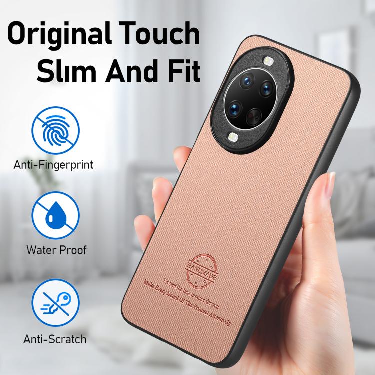 For Huawei nova 14 Ultra Twill Fabric Leather Skin Back Phone Case
