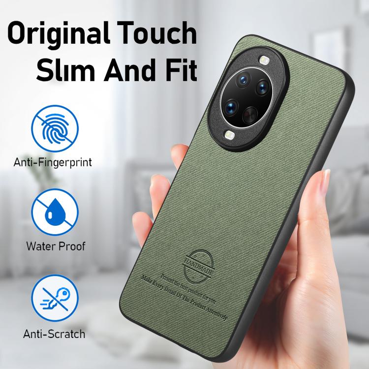 For Huawei nova 14 Ultra Twill Fabric Leather Skin Back Phone Case