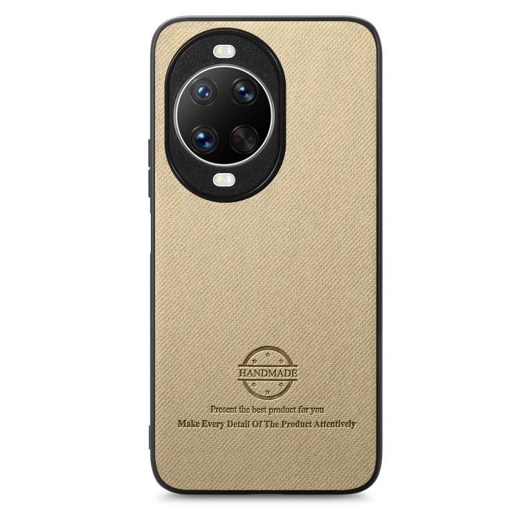 For Huawei nova 14 Ultra Twill Fabric Leather Skin Back Phone Case
