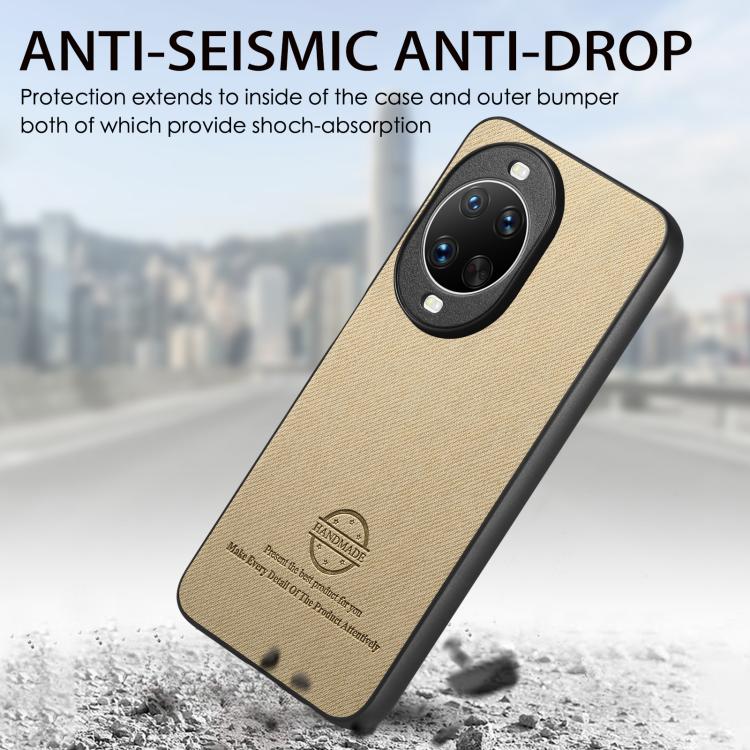 For Huawei nova 14 Ultra Twill Fabric Leather Skin Back Phone Case