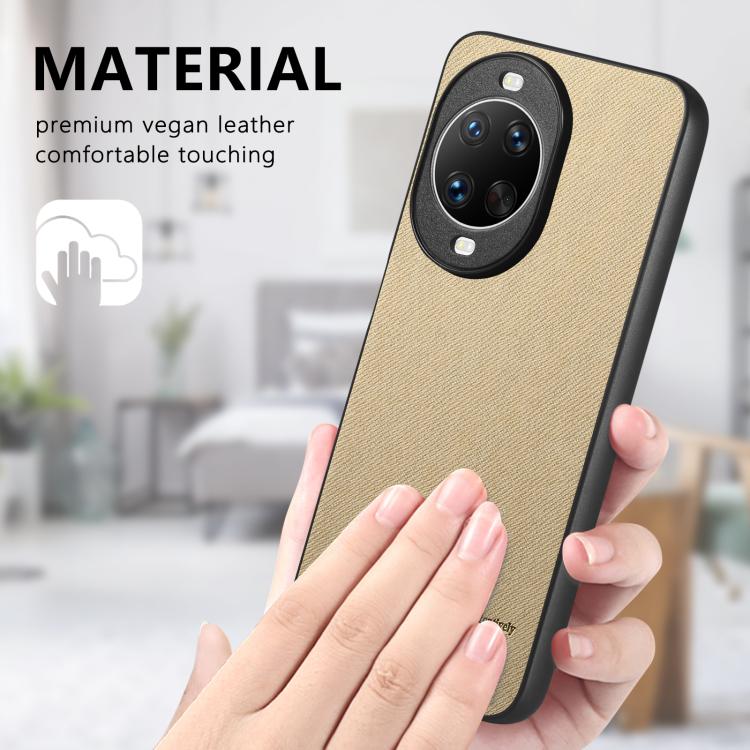 For Huawei nova 14 Ultra Twill Fabric Leather Skin Back Phone Case