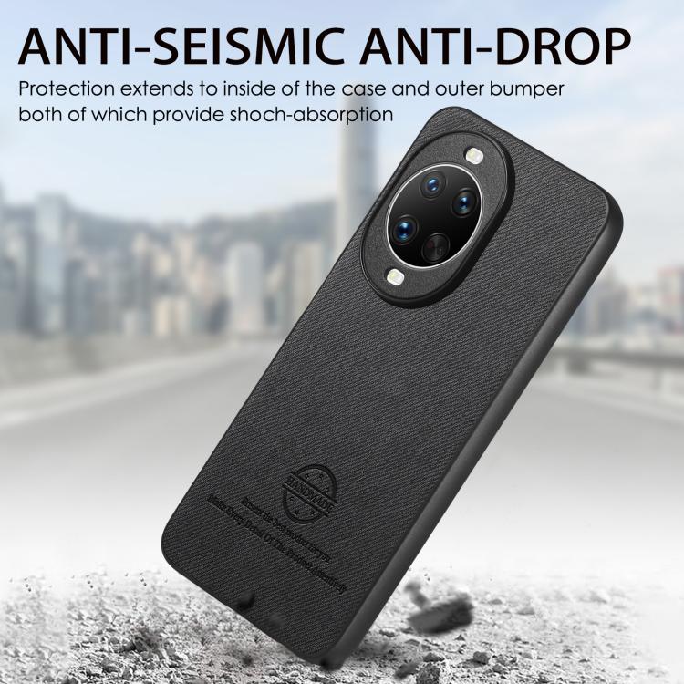 For Huawei nova 14 Ultra Twill Fabric Leather Skin Back Phone Case