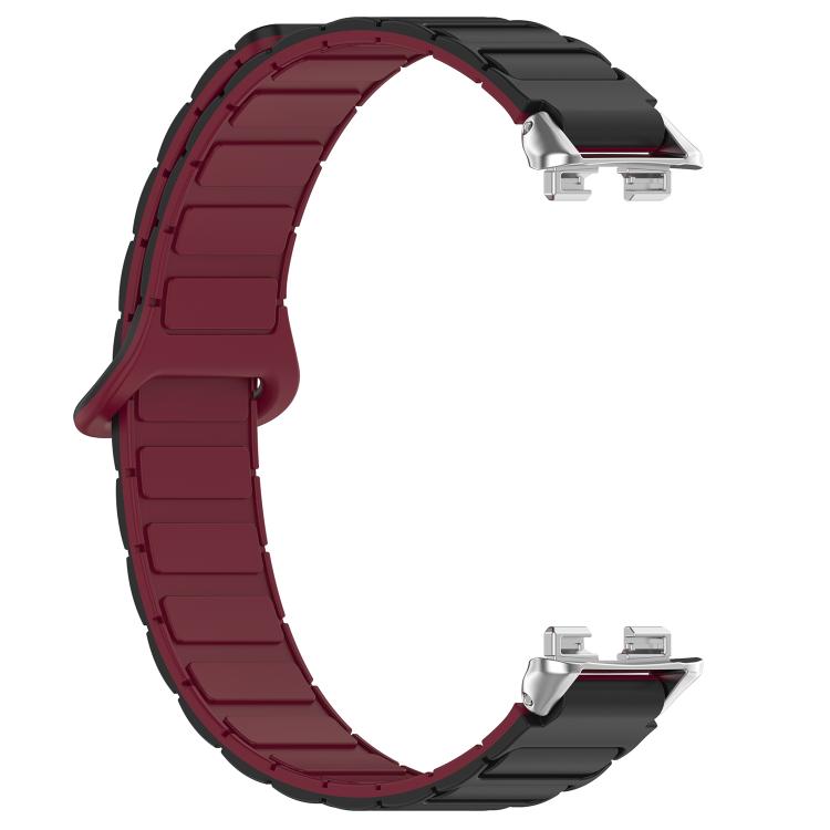 For Huawei Band 10 / 9 / 8 Magnetic Two Color Silicone Watch Band