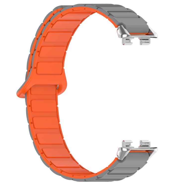 For Huawei Band 10 / 9 / 8 Magnetic Two Color Silicone Watch Band