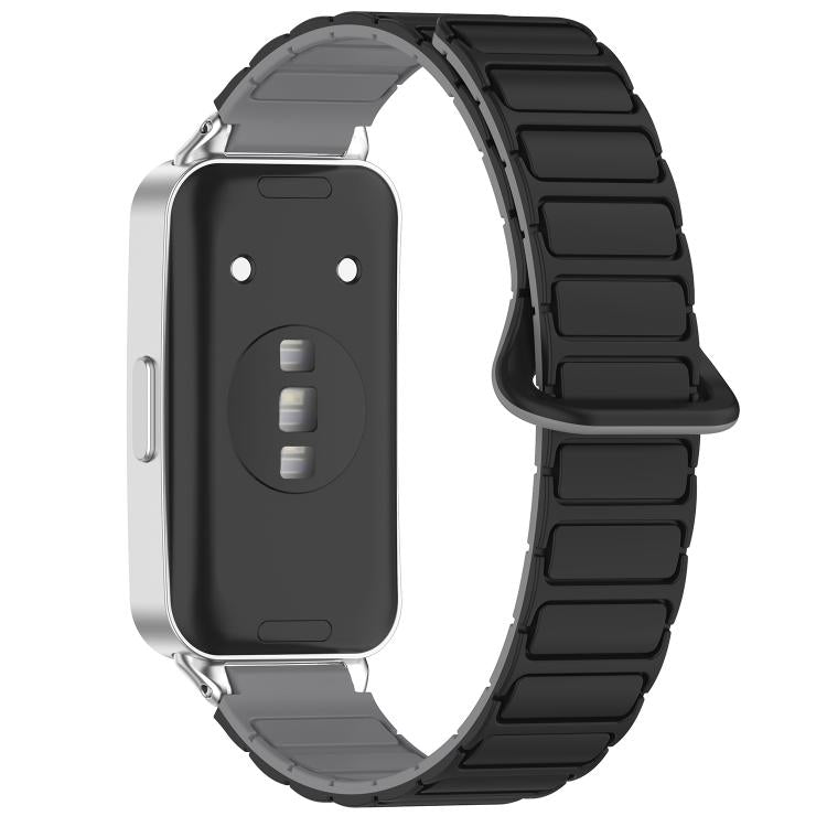 For Huawei Band 10 / 9 / 8 Magnetic Two Color Silicone Watch Band