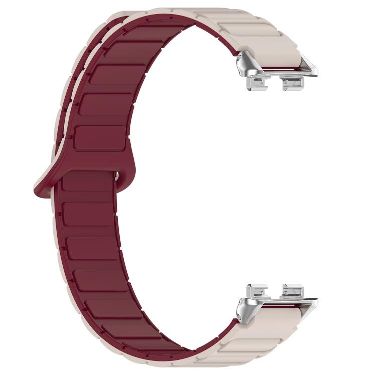 For Huawei Band 10 / 9 / 8 Magnetic Two Color Silicone Watch Band