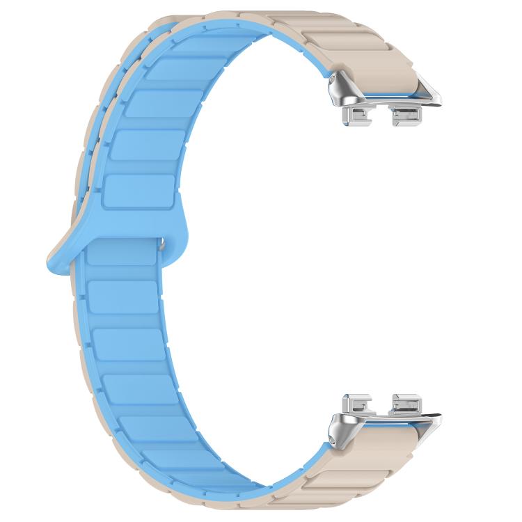 For Huawei Band 10 / 9 / 8 Magnetic Two Color Silicone Watch Band