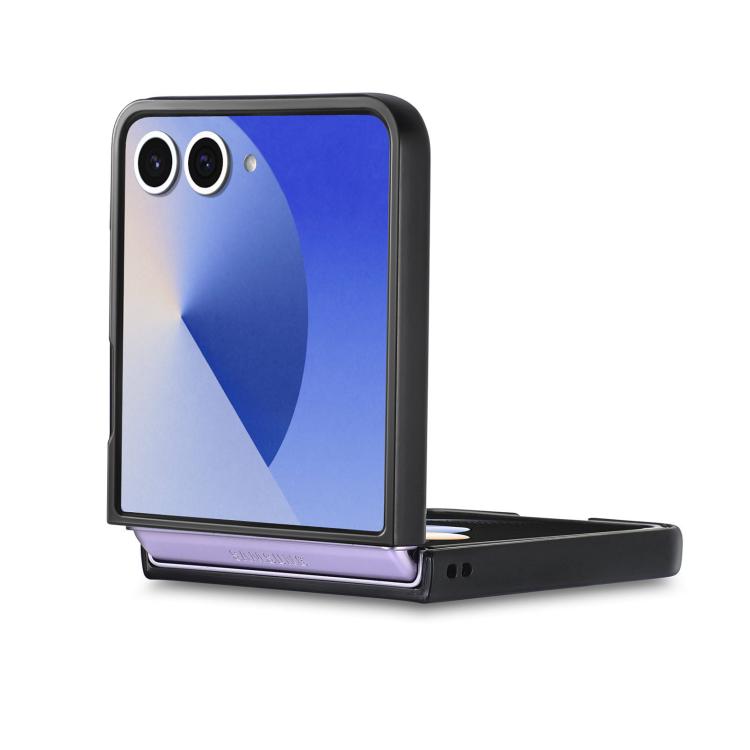 For Samsung Galaxy Z Flip 7 5G Vintage Leather PC Back Cover Phone Case
