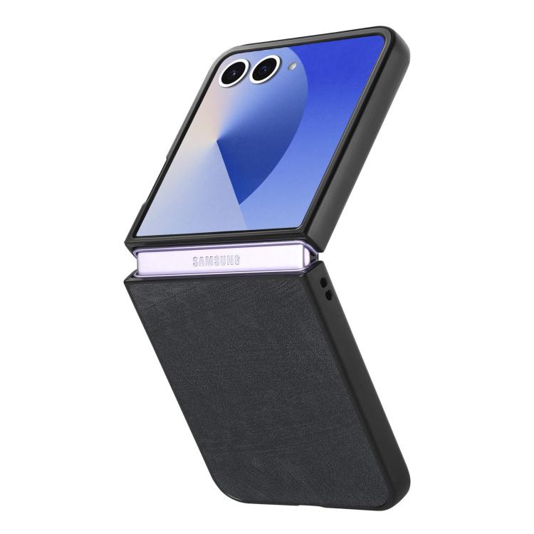 For Samsung Galaxy Z Flip 7 5G Vintage Leather PC Back Cover Phone Case