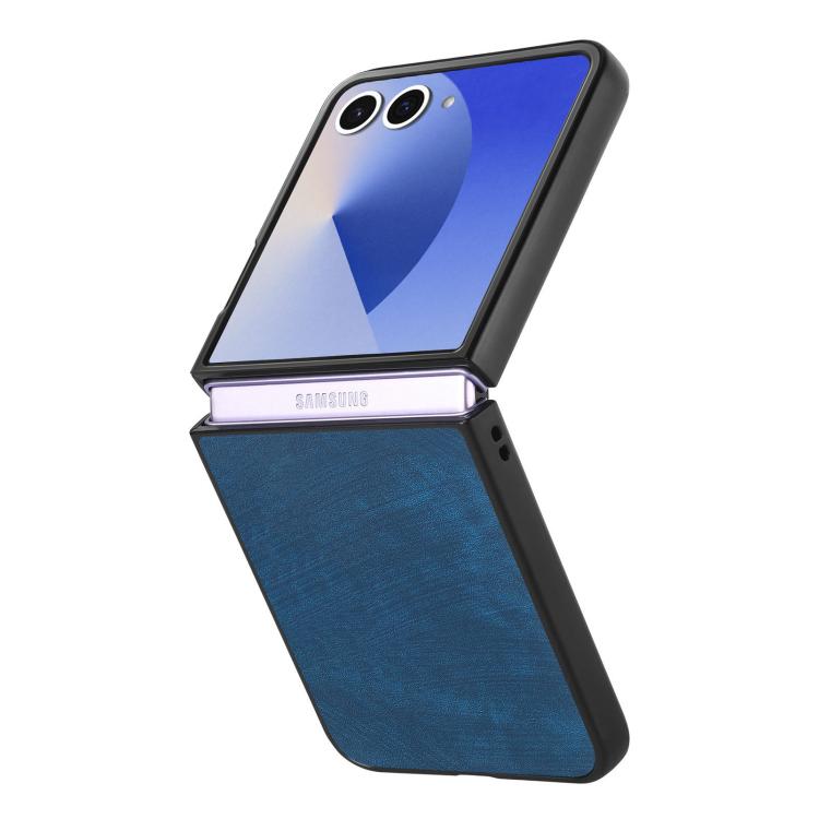 For Samsung Galaxy Z Flip 7 5G Vintage Leather PC Back Cover Phone Case