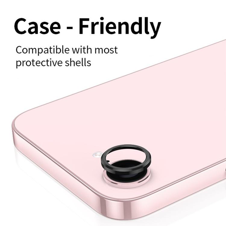For iPhone 17e / 16e Kalebol Metal Hollow Lens Protection Ring