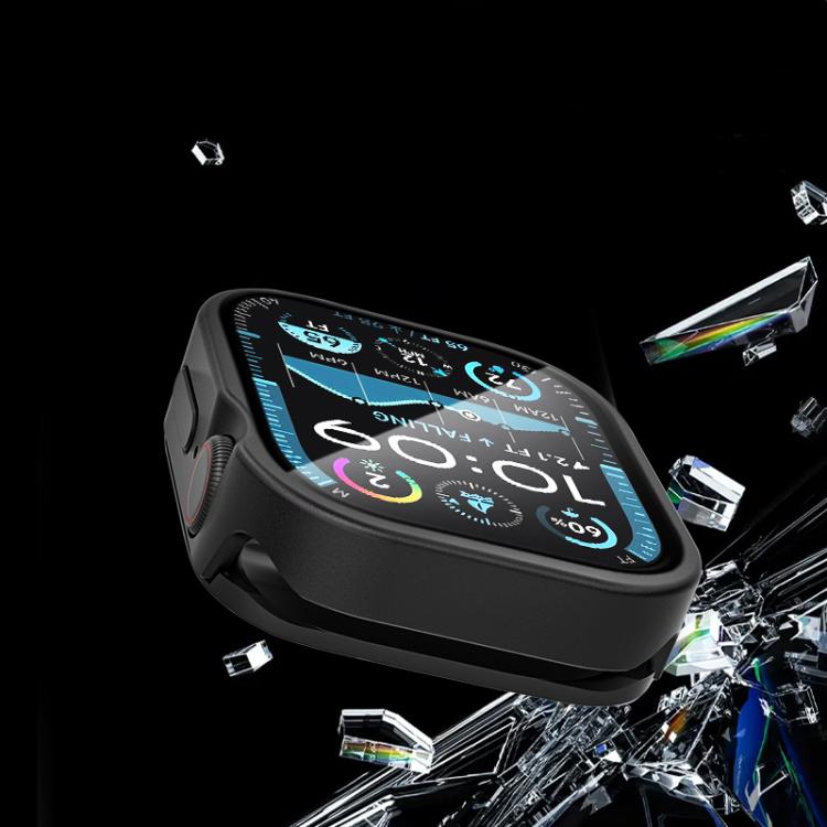 For Apple Watch Series 11 / 10 46mm Tempered Film Integrated Aluminum Watch Case