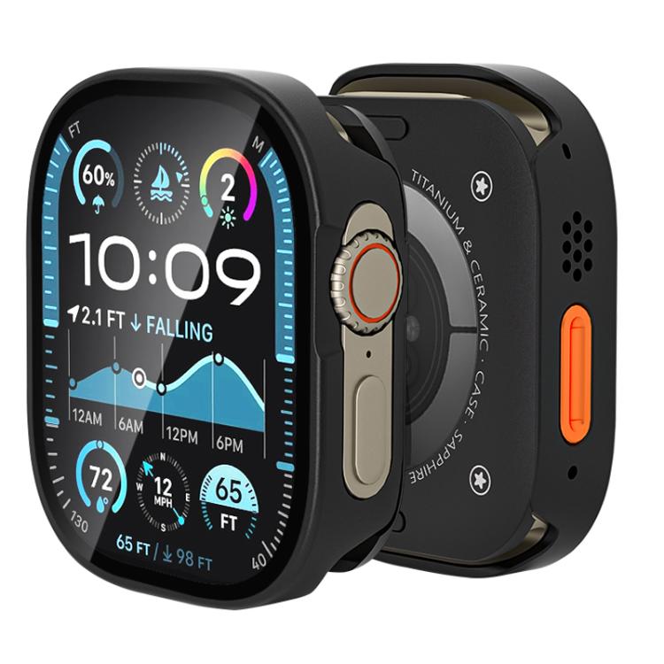 For Apple Watch Ultra 3 / 2 / 1 49mm Tempered Film Integrated Aluminum Watch Case