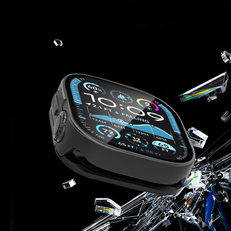 For Apple Watch Ultra 3 / 2 / 1 49mm Tempered Film Integrated Aluminum Watch Case