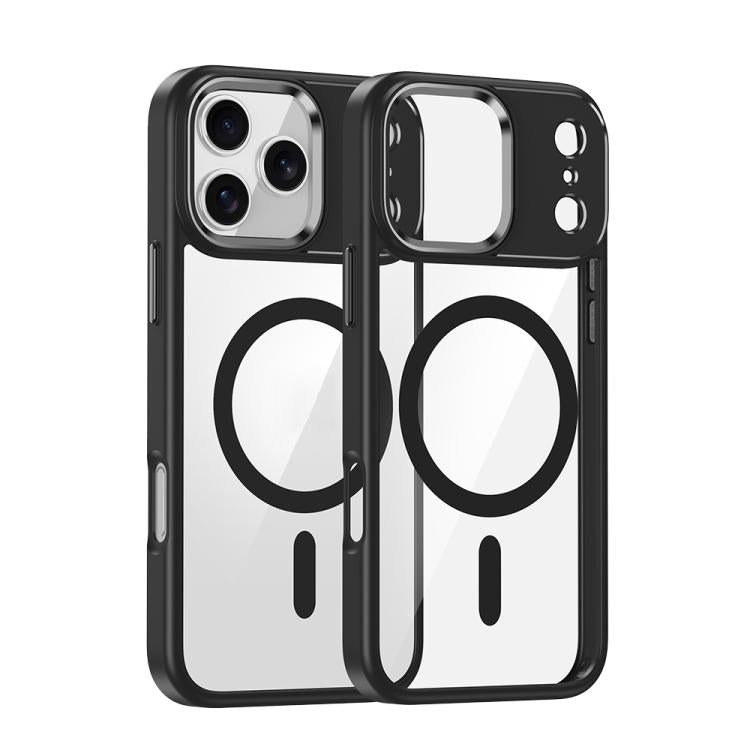 For iPhone 17 Pro Max Metal Eyes Lens Ring MagSafe Anti-drop Phone Case
