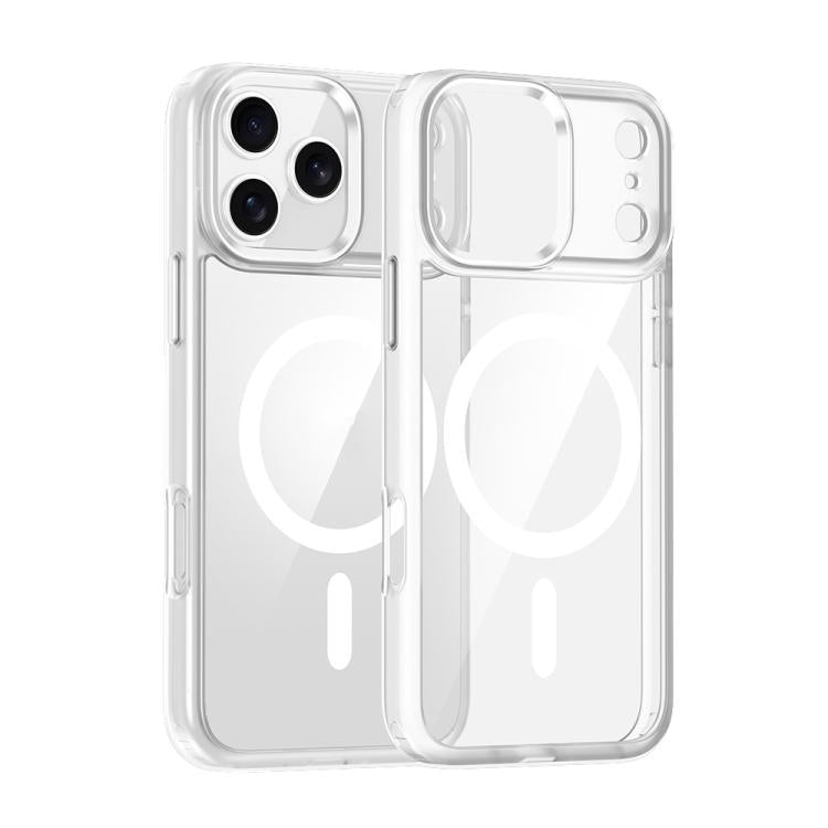 For iPhone 17 Pro Max Metal Eyes Lens Ring MagSafe Anti-drop Phone Case