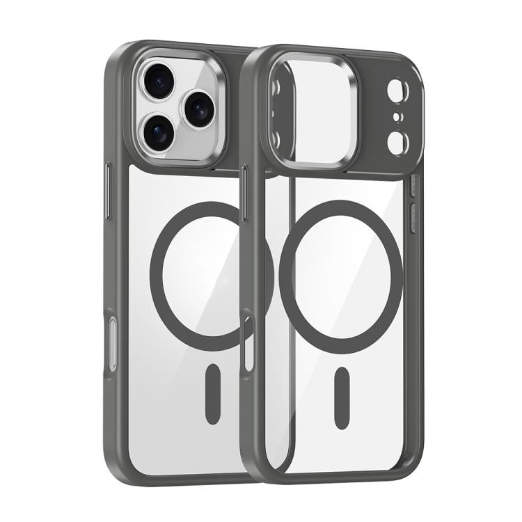 For iPhone 17 Pro Max Metal Eyes Lens Ring MagSafe Anti-drop Phone Case
