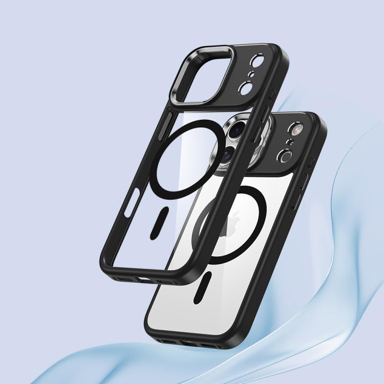 For iPhone 17 Metal Eyes Lens Ring MagSafe Anti-drop Phone Case