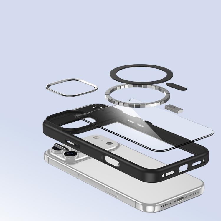 For iPhone Air Metal Eyes Lens Ring MagSafe Anti-drop Phone Case