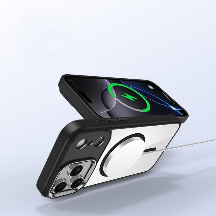 For iPhone 17 Pro Max Metal Eyes Lens Ring MagSafe Anti-drop Phone Case