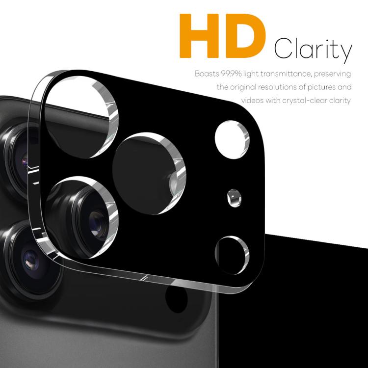 For iPhone 17 Pro NORTHJO Camera Lens Protector 3D HD Tempered Glass Film - Black