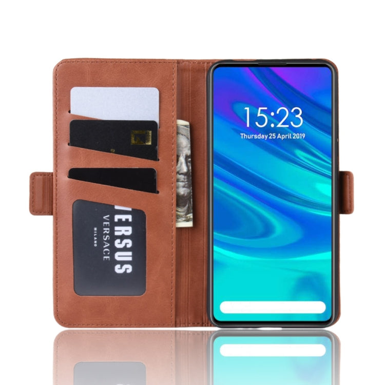 Double Buckle Wallet Stand Leather Cell Phone Case for P SMART Zï¼Œwith Wallet & Holder & Card Slots
