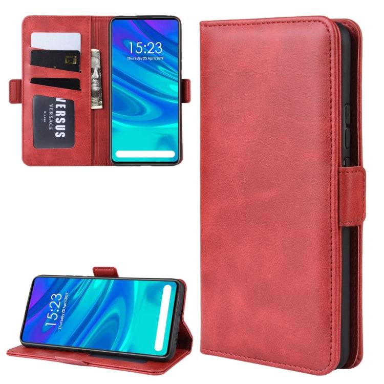 Double Buckle Wallet Stand Leather Cell Phone Case for P SMART Zï¼Œwith Wallet & Holder & Card Slots