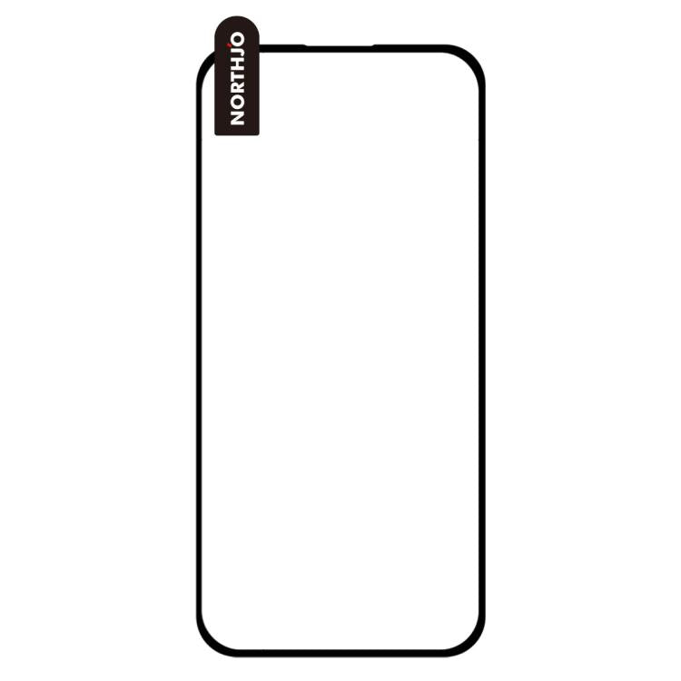 For iPhone Air 2pcs NORTHJO A++ 0.3mm Screen Full Glue Silk Printing Tempered Glass Film