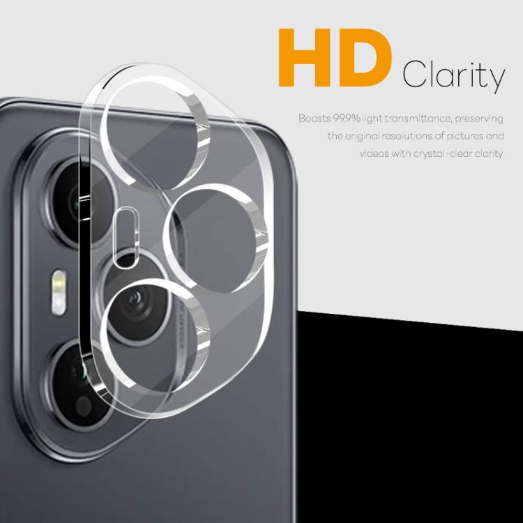For Honor 400 Pro Global 160.8mm 2pcs NORTHJO Camera Lens Protector 3D HD Tempered Glass Film - Clear