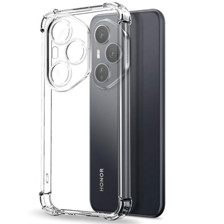 For Honor 400 Pro Global 160.8mm NORTHJO 2 in 1 TPU Airbag Shockproof Phone Case with Screen Film - Clear
